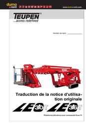 TEUPEN LEO36T Traduction De La Notice D'utilisation Originale