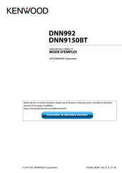 Kenwood DNN9150BT Mode D'emploi