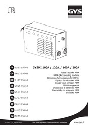 GYS GYSMI 100A Mode D'emploi