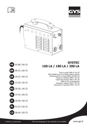 GYS GYSTEC 160 LA Mode D'emploi