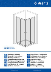 deante KYL 042K Instructions D'installation