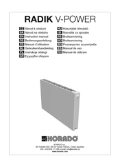 KORADO RADIK V-POWER 2000 Manuel D'utilisation