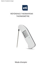 ETI THERMAPEN 545-155 Mode D'emploi