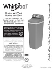 Whirlpool WHES40 Guide D'installation, De Fonctionnement Et D'entretien