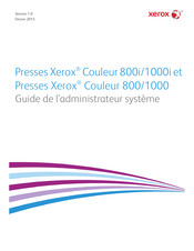 Xerox 800i Guide De L'administrateur