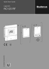 Buderus Logamatic RC120 RF Guide De Démarrage Rapide