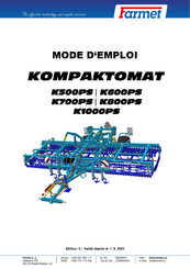 Farmet Kompaktomat K700PS Mode D'emploi