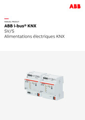 ABB i-bus KNX SV/S Manuel Produit