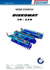 Farmet DISKOMAT 3,5 N Mode D'emploi