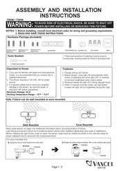 Vaxcel T0699 Instructions De Montage Et D'installation