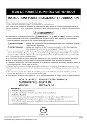 Mazda DFR5 V1 370 Instructions Pour L'installation Et L'utilisation