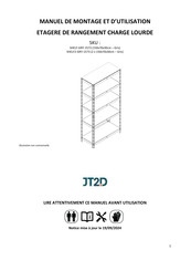 JT2D SHELF-GRY-1573 Manuel De Montage Et D'utilisation