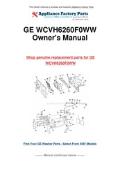 GE WHDVH660 Manuel D'utilisation Et D'installation