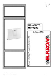 Elkron MP508M/TG Notice Simplifiee