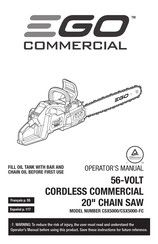 EGO COMMERCIAL CSX5007 Guide D'utilisation