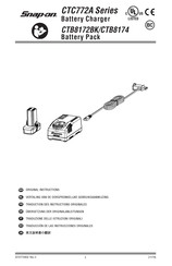 Snap-On CTC772A Serie Traduction Des Instructions Originales