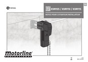 Motorline professional KVM15 Notice Pour L'utilisateur/Installateur