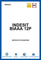 Indesit BIAAA Série Mode D'emploi