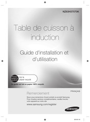 Samsung NZ63H37070K Guide D'installation Et D'utilisation