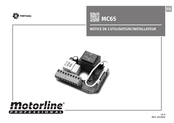 Motorline professional MC65 Notice De L'utilisateur