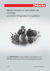 Miele KFN15842DEDTCS Mode D'emploi Et Instructions De Montage