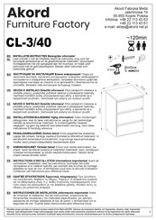 Akord CL-3/40 Instructions D'installation