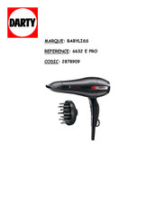 Babyliss i pro 2000 Mode D'emploi