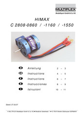 Multiplex HIMAX C 2808-0860 Manuel D'instructions