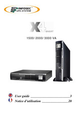 INFOSEC UPS SYSTEM X4 SINUS RT 1500 VA Notice D'utilisation