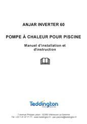 Teddington ANJAR INVERTER 60 Manuel D'installation Et D'instructions