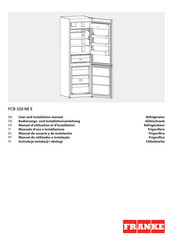 Franke FCB 320 NE E Manuel D'utilisation Et D'installation