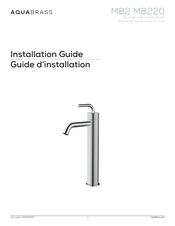 aquabrass MB2 MB220 Guide D'installation