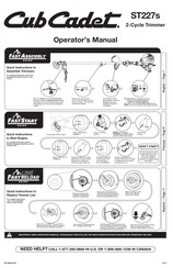 Cub Cadet ST227s Manuel D'utilisation