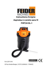 FEIDER Machines FHFCA18L-1 Instructions D'origine