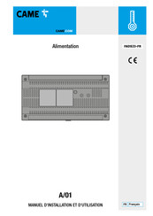 CAME A/01 Manuel D'installation Et D'utilisation