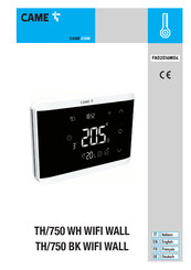 CAME TH/750 WH WIFI WALL Mode D'emploi