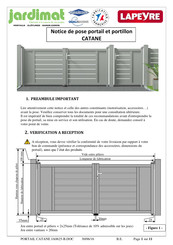 Lapeyre jardimat CATANE Notice De Pose