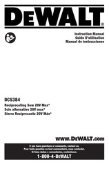 DeWalt DCS384WW1 Guide D'utilisation