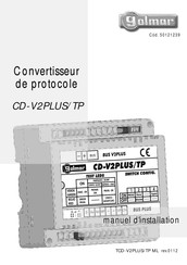 golmar CD-V2PLUS/TP Manuel D'installation