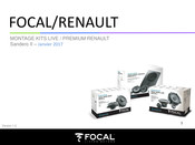 Focal Sandero II 2017 Notice De Montage