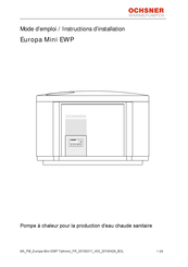 Ochsner Europa Mini EWP Mode D'emploi & Instructions D'installation