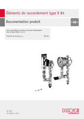 HAWE Hydraulik X 84 G Documentation Produit