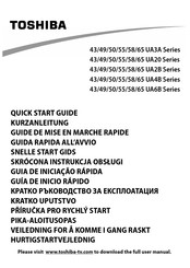 Toshiba UA6B 50 Guide De Mise En Marche Rapide