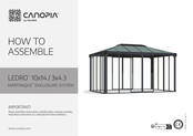 Palram CANOPIA Milano 10x14/3x4.3 Instructions De Montage