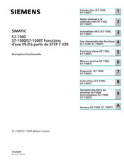 Siemens SIMATIC S7-1500T Mode D'emploi