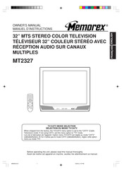 Memorex MT2327 Manuel D'instructions