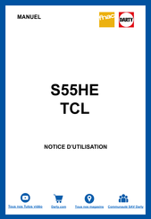 TCL S55HE Manuel D'utilisateur