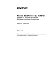 HP Compaq Evo W4000 Manuel De Référence Du Matériel