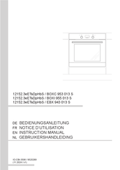 Amica BOXC 953 013 S Notice D'utilisation