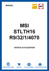 MSI STLTH16 R9/32/1/4070 Guide De L'utilisateur